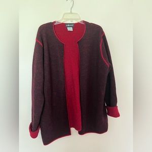 SAG HARBOR WOMEN’S 100% WOOL CARDIGAN
